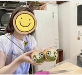 アートぱん　体験　カエル食パン