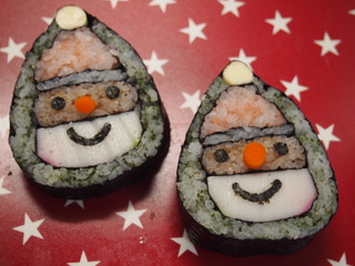 【１２月限定】】クリスマスデコ巻きずしの1dayレッスン【日焼けサンタ】